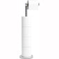 IZEYNO Toilet Paper Holder Stand, Freestanding Toilet Roll Holder, Stainless Steel Paper Storage for Bathroom