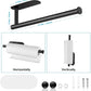 IZEYNO Paper Towel Holder Under Cabinet Wall Mount for Kitchen, Both Available in Adhesive and Screws
