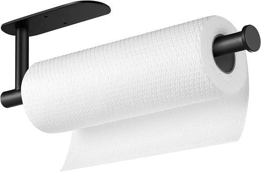 IZEYNO Paper Towel Holder Under Cabinet Wall Mount for Kitchen, Both Available in Adhesive and Screws