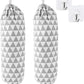 IZEYNO Plastic Bag Holder Set of 2, Reusable Grocery Bag Holder, Wall Mount Shopping Bags Storage Dispenser for Home Kitchen, 22x9", Triangle Gray