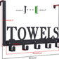 IZEYNO Over the Door Hooks, Door Mount Towel Holder, Towel Rack for Bathroom, Bedroom, Kitchen